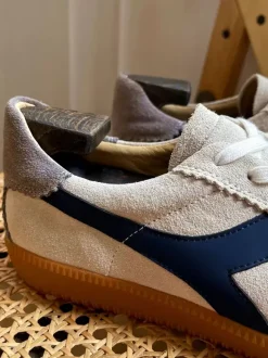Mens Sneakers Cozy Cowhide Round Toe Color Block Basket Sport Shoes