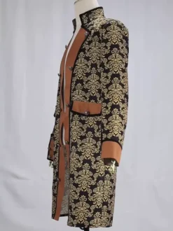 Mens Steampunk Button Down Jacket Vintage Jacket Gothic Frock Coat Tailcoat
