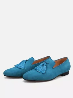 Men's Tassel Loafer Shoes Polyester Slip-On Prom Wedding Shoes
