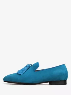 Men's Tassel Loafer Shoes Polyester Slip-On Prom Wedding Shoes