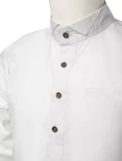 Men's Vintage Costume Victorian White Shirt Retro Costume Top