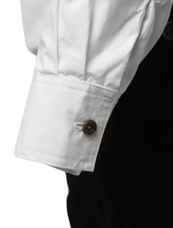 Men's Vintage Costume Victorian White Shirt Retro Costume Top