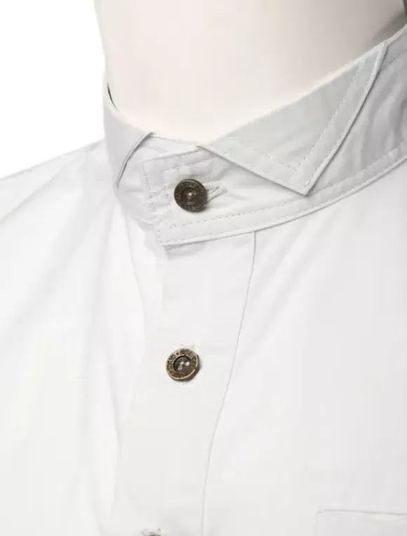 Men's Vintage Costume Victorian White Shirt Retro Costume Top