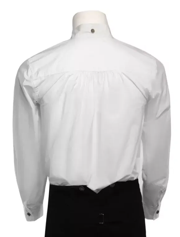 Men's Vintage Costume Victorian White Shirt Retro Costume Top