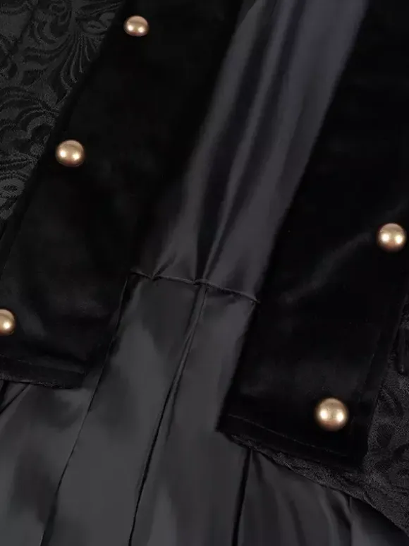 Men's Vintage Costumes Medieval Retro Double Breasted Reaissance Tailcoat Costumes