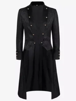 Men's Vintage Costumes Medieval Retro Double Breasted Reaissance Tailcoat Costumes