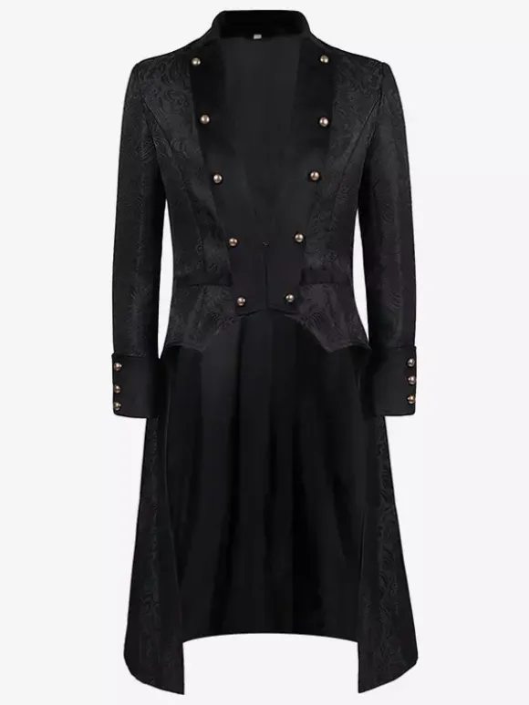 Men's Vintage Costumes Medieval Retro Double Breasted Reaissance Tailcoat Costumes