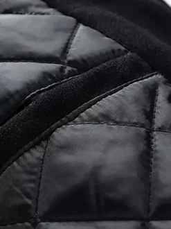 Men's Baseball Jacket Color Block Cotton Padded Plus Size Jacket