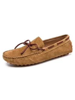Mens Belgian Loafer Shoes Ink Blue Fashion Suede Leather Slip-On Casual Flat Shoes