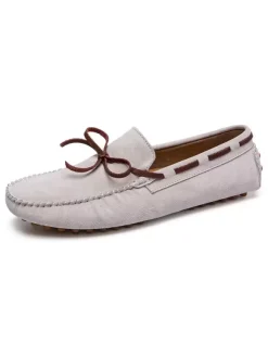 Mens Belgian Loafer Shoes Ink Blue Fashion Suede Leather Slip-On Casual Flat Shoes
