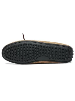 Men's Belgian Loafer Tie Moccasin Driving Loafers