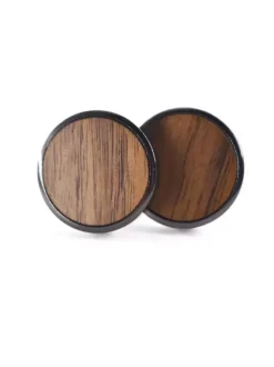 Men's Black Wooden Cufflinks