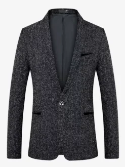Men's Blazer Jacket Slim Fit Single Botton Top