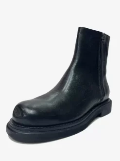 Men's Boots Chelsea Boots Black Cowhide Round Toe