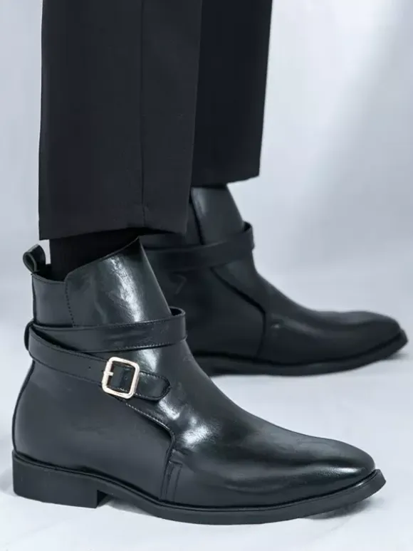 Men's Boots Chelsea Boots Black PU Leather