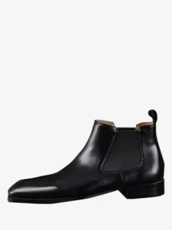 Men's Boots Chelsea Boots Black Round Toe Ankle Short Boots