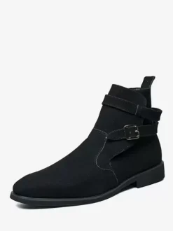 Men's Boots Chelsea Boots Green Suede Leather Jodhpur Boots Monk Strap