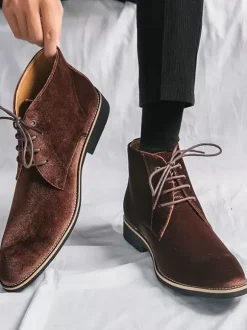 Men's Boots Work Boots Round Toe Combat Boots