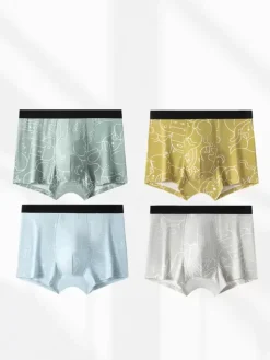 Men's Briefs Comfortable Cotton Printed Underwear