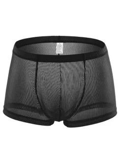 Men's Briefs Polyester Transparente Solid