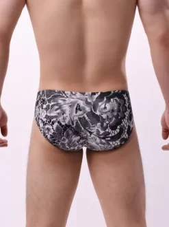 Men's Briefs Sexy Python Print Polyester