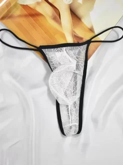 Men's Briefs Solid Spider Web Pattern Nylon
