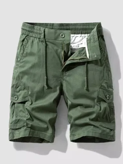 Men’s Cargo Shorts Summer Vintage Sport Loose Casual Shorts