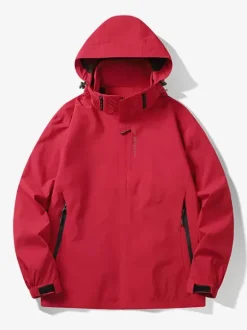 Men's Casual Long Sleeve Hoodie Zipped Hooded Jacket