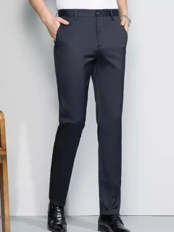 Men's Casual Pants Slim Fit Straight Spring and Summer Men's Trousers