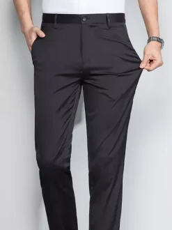 Men's Casual Pants Slim Fit Straight Spring and Summer Men's Trousers