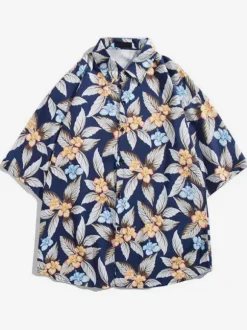 Men's Casual Shirt Chic Printed Green Men's Shirts
