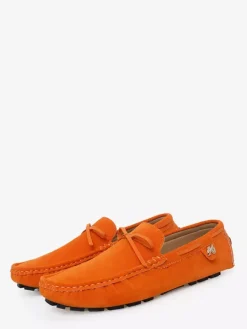 Men's Casual Shoes Suede Bow Slip On Driving Shoes