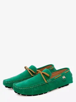 Men's Casual Shoes Suede Bow Slip On Driving Shoes