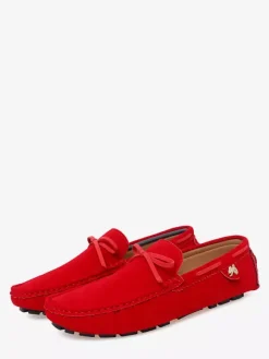Men's Casual Shoes Suede Bow Slip On Driving Shoes