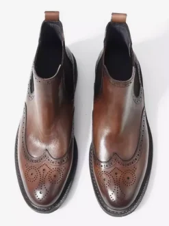 Men's Chelsea Boots Round Toe British Round Toe Ankle Boots