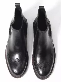 Men's Chelsea Boots Round Toe British Round Toe Ankle Boots