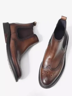 Men's Chelsea Boots Round Toe British Round Toe Ankle Boots