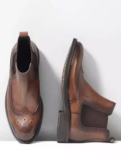 Men's Chelsea Boots Round Toe British Round Toe Ankle Boots