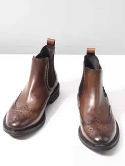 Men's Chelsea Boots Round Toe British Round Toe Ankle Boots