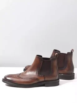 Men's Chelsea Boots Round Toe British Round Toe Ankle Boots