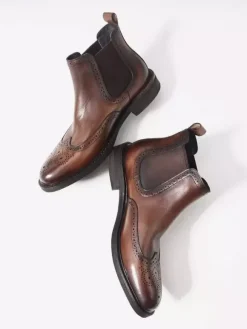 Men's Chelsea Boots Round Toe British Round Toe Ankle Boots
