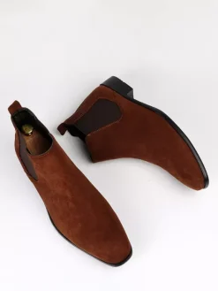 Men's Chelsea Boots Round Toe Casual Ankle Boots