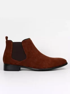 Men's Chelsea Boots Round Toe Casual Ankle Boots