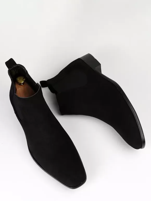 Men's Chelsea Boots Round Toe Casual Ankle Boots