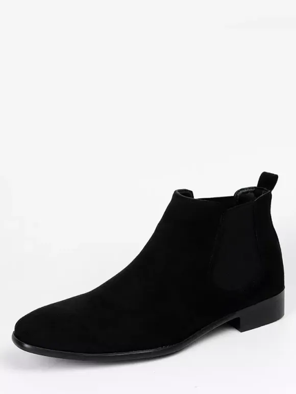 Men's Chelsea Boots Round Toe Casual Ankle Boots