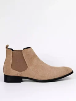 Men's Chelsea Boots Round Toe Casual Ankle Boots