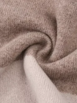 Men’s Color-Block Cycling Neck Warmer 100% Wool Windproof Winter Riding Scarf