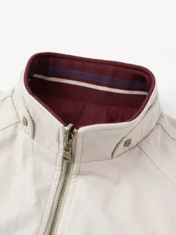 Men’s Cotton Jacket Stand Collar Casual Workwear Durable Multi Pocket Outerwear