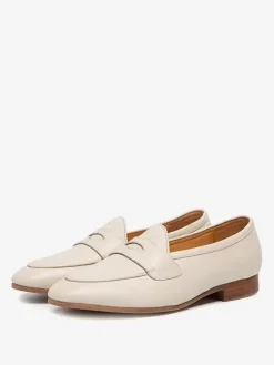 Men's Cowhide Penny Loafer Shoes Prom Wedding Shoes