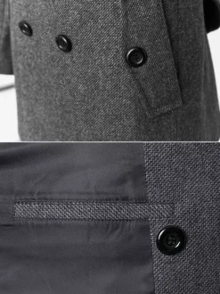 Men's Double Breasted Lapel Slim Fit Coats